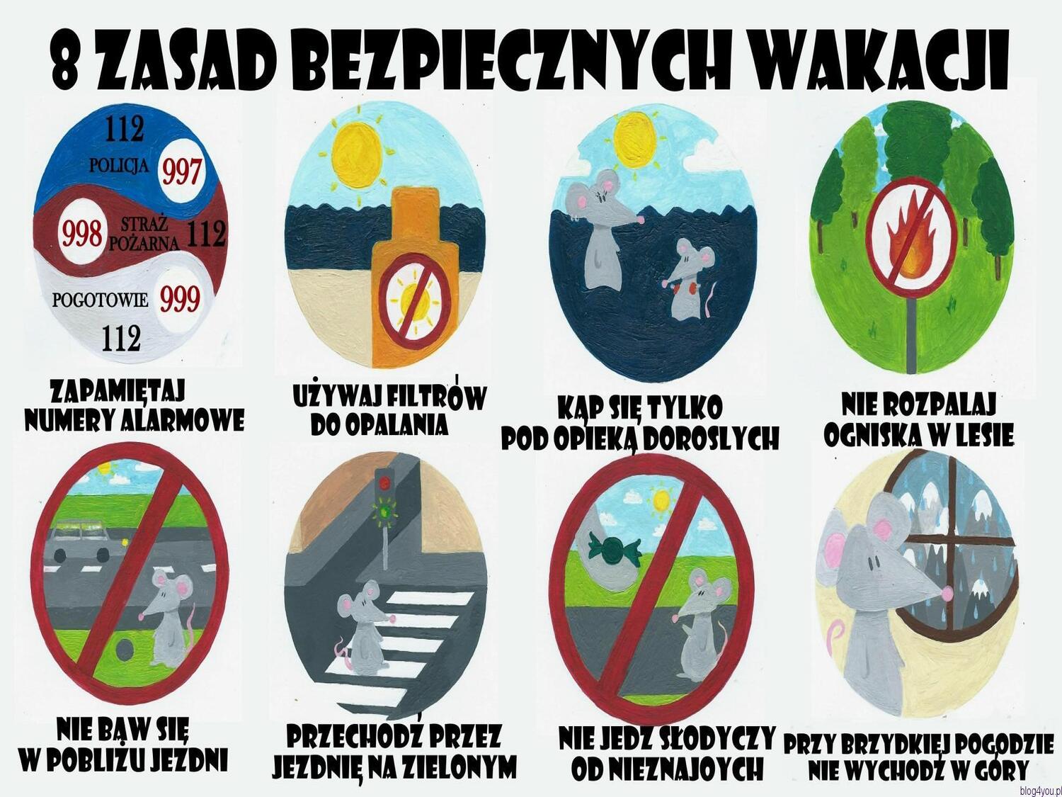 rady na bezpieczne wakacje