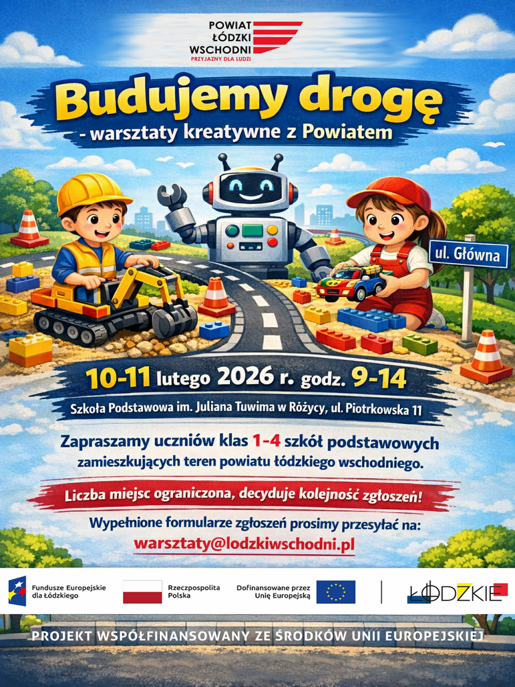 Plakat informacyjny dotyczący projektu.